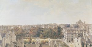 Vue de Paris depuis le belvédère de M. Fornelle, rue des Boulangers, 1787